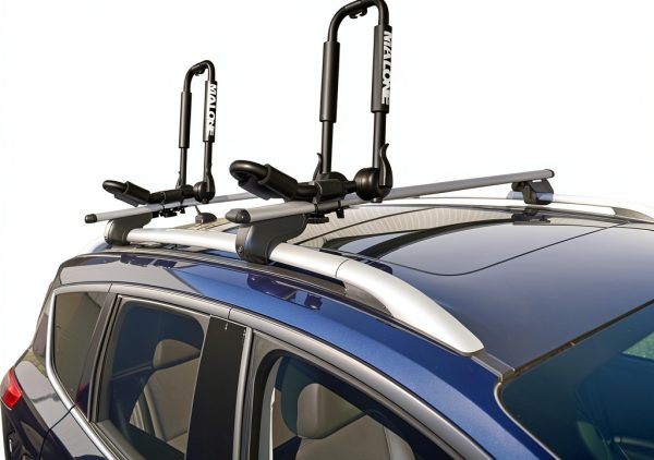 Kayak Car Rack Malone MPG132 Black Universal Fit Quick‑Release Hubs-0