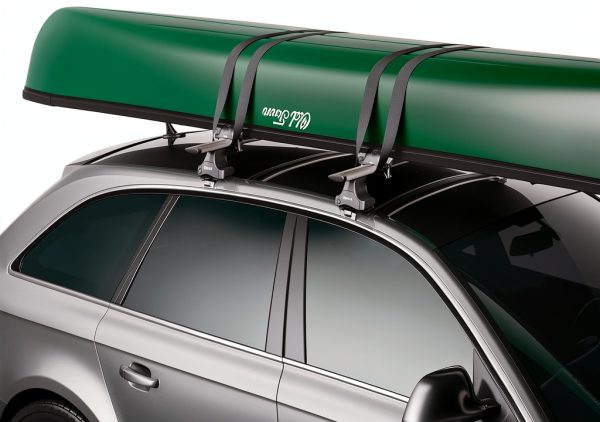 Thule Portage Roof Mount Canoe Rack Black with Cushioned Pads-1