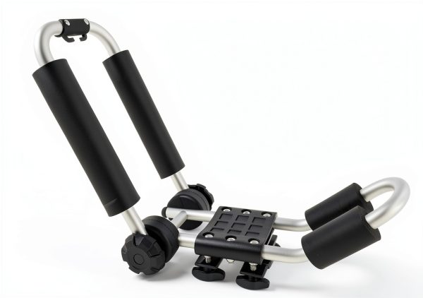 YUANSHI Aluminum Folding Kayak Roof Rack Black Silver Universal Fit-2