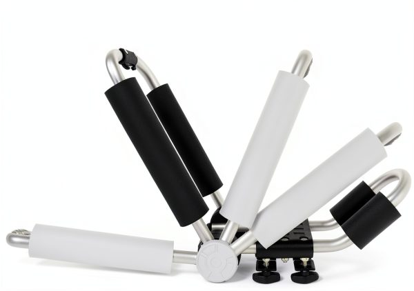 YUANSHI Aluminum Folding Kayak Roof Rack Black Silver Universal Fit-1