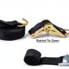 AA-Racks KX-405-BLK Universal Kayak Canoe Roof Carrier Foldable 2200lb-2