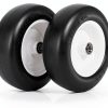 11x4.00-5 Lawn Mower Tires FAHKNS Flat Free 5 Inch Foam Wheel Pack-0