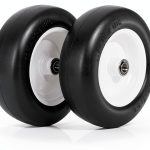 11x4.00-5 Lawn Mower Tires FAHKNS Flat Free 5 Inch Foam Wheel Pack-0