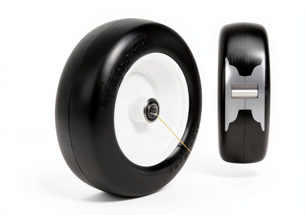 11x4.00-5 Lawn Mower Tires FAHKNS Flat Free 5 Inch Foam Wheel Pack-1