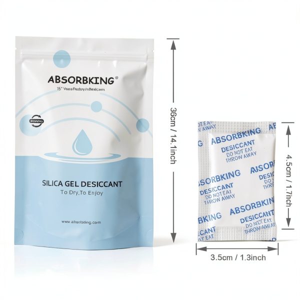 Desiccant Packs – 2 Gram 500 Packs Moisture Absorbers, Food Grade Desiccant with Color Indicating, Premium Desiccant Packs for Storage, Great for Spices, Foods, Electronics, Jewelry-2