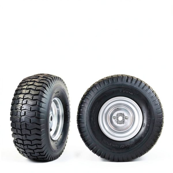 MZREXN 15x6.00-6 Lawn Mower Tires and Wheel Assembly, Front Tires Replacement, Compatible with John Deere & More Riding Mowers, 4 Ply Pneumatic, 3" Centered Hub, 3/4" Bearings, 2PCS-1
