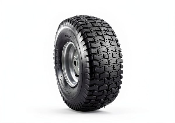 MZREXN 15x6.00-6 Lawn Mower Tires and Wheel Assembly, Front Tires Replacement, Compatible with John Deere & More Riding Mowers, 4 Ply Pneumatic, 3" Centered Hub, 3/4" Bearings, 2PCS-2