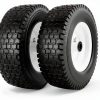 13x5.00-6 Flat Free Tire & Wheel by CMOOD – 2 Pack Solid Rubber Tires-0