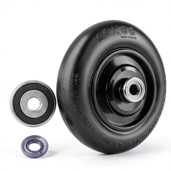 Upgrade 11x6.00-5 Tires by RIHYTAC – 2 Pack Black Lawn Mower Tires-2