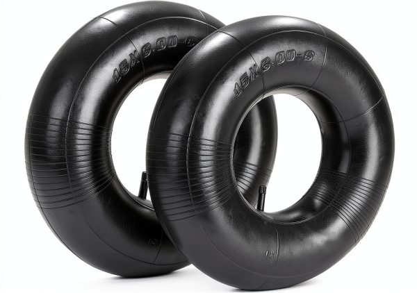 2 Pack 15x6.00-6" Inner Tubes, Heavy Duty Replacement Lawn Mower Tire Tubes with TR-13 Valve Stem, Inner Tubes Ideal for Yard Tractors, Wheelbarrows, Snow Blowers, ATVs, Go Karts, Golf Carts-0