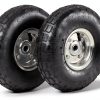4.10/3.50-4 Pneumatic Tire AR-PRO 2 Pack 10" Wheel with 5/8" Bearings-0