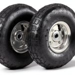 4.10/3.50-4 Pneumatic Tire AR-PRO 2 Pack 10" Wheel with 5/8" Bearings-0