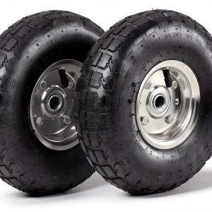 4.10/3.50-4 Pneumatic Tire AR-PRO 2 Pack 10" Wheel with 5/8" Bearings-0