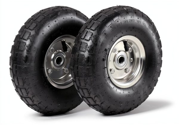 4.10/3.50-4 Pneumatic Tire AR-PRO 2 Pack 10" Wheel with 5/8" Bearings-0