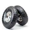 4.10/3.50-4 Pneumatic Tire AR-PRO 2 Pack 10" Wheel with 5/8" Bearings-4