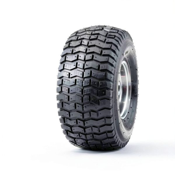 MZREXN 15x6.00-6 Lawn Mower Tires and Wheel Assembly, Front Tires Replacement, Compatible with John Deere & More Riding Mowers, 4 Ply Pneumatic, 3" Centered Hub, 3/4" Bearings, 2PCS-4